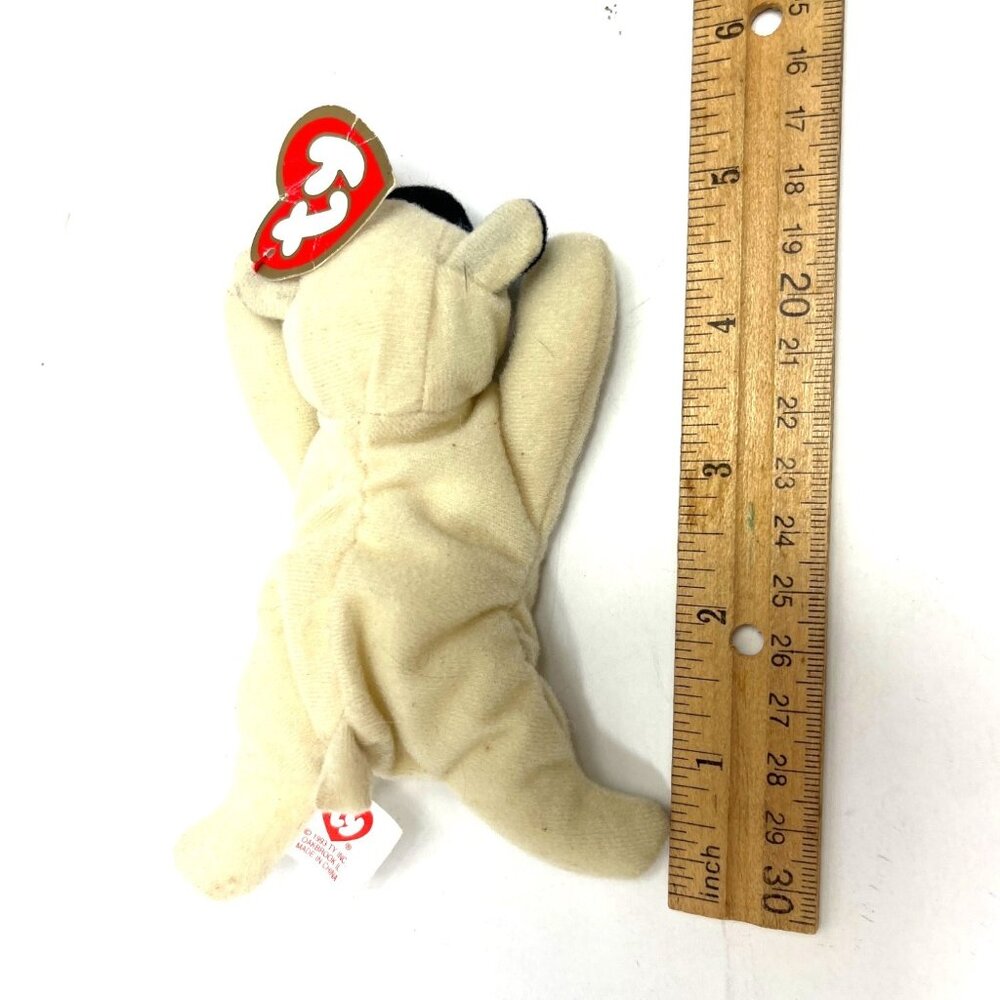 Ty Beanie Baby "Chops" Cream Lamb Plush Toy 1993 Vintage Collectible 5 Inches - Picture 4 of 5